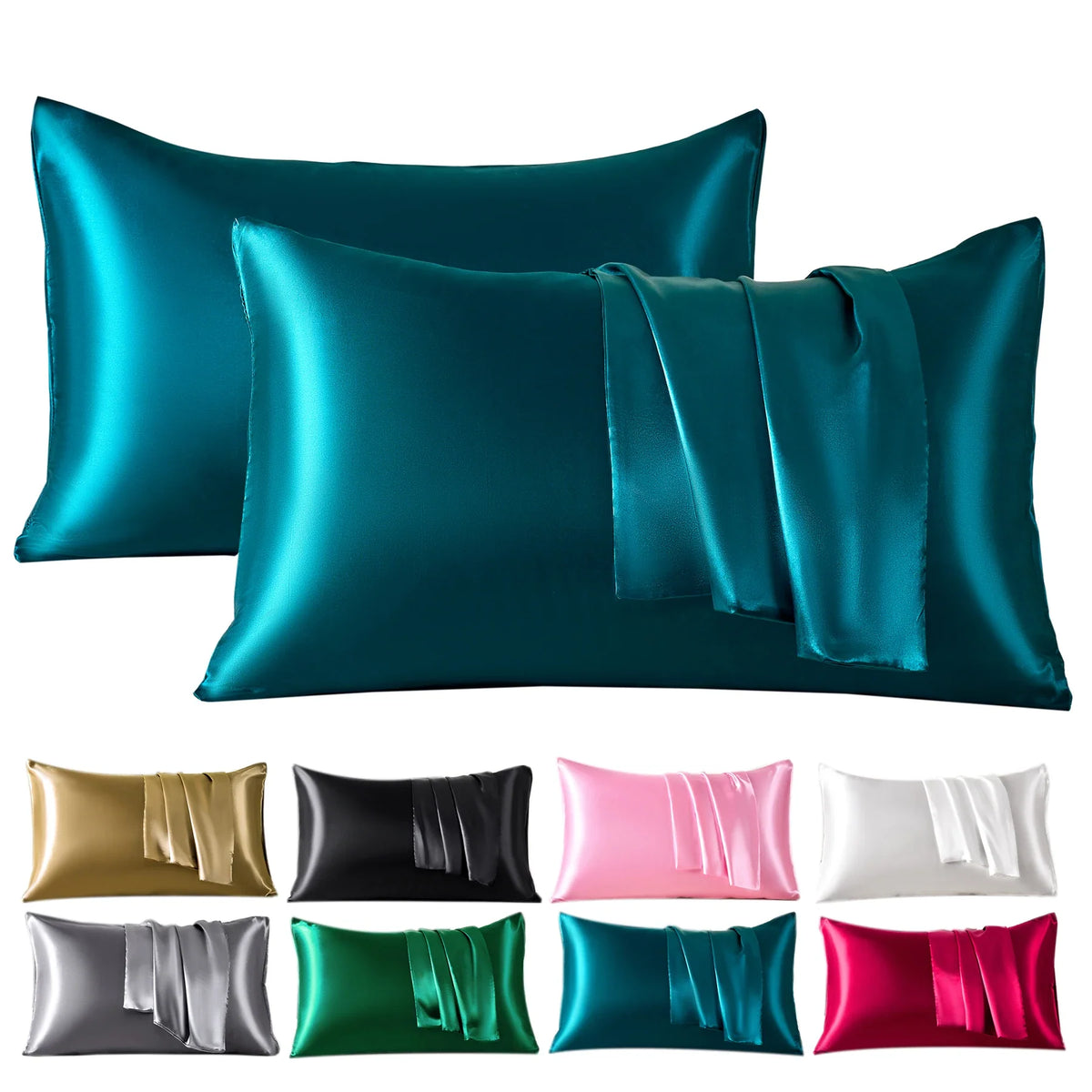 Silk satin pillowcases